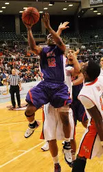 Eddie Williams scored 12 points to tie for the team lead against Texas Tech