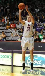 Zac Downing hit a 3-pointer at the buzzer to lift SFA to one-point win at ULM