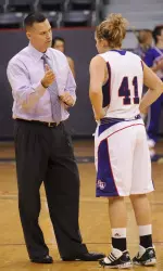 Head coach Brandon Schneider got his first win at SFA on Wednesday against UTPA.