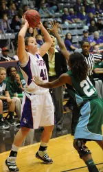 Cheyenne Berry had 10 points and a pair of threes in SFA's win over Grambling on Saturday.