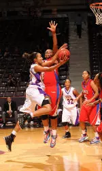 Amina Sawyer had nine points and four rebounds on Thursday's loss to SMU.