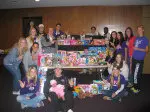 SFA athletes support Empty Stocking Fund.