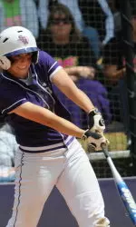 Kayla Gutowski went 2-for-3 in SFA's loss to Notre Dame Sunday