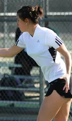 Paola Muntuenga picked up a singles and doubles win against Texas A&M-Corpus Christi.