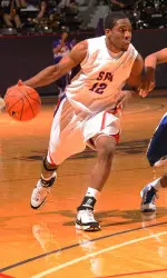 Eddie Williams scored 11 points in SFA's win over A&M-Corpus Christi on Saturday