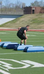 SFA holds pro-timing day at Homer Bryce Stadium.
