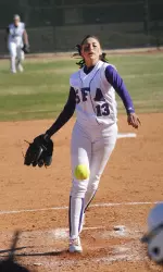 Monika Covington picked up her second straight win against the Cowgirls Sunday in the series finale