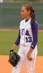 Monika Covington allowed just three hits in SFA's 1-0 loss to UTA Saturday
