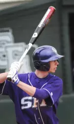Tanner Hines set a new school record with by hitting safely in his 20th straight game on Sunday.