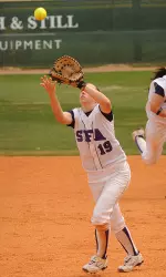 Kayla Gutowski had one of two doubles for SFA in its 3-2 loss at ULM on Wednesday