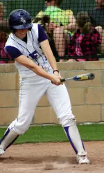 Kayla Gutowski went 2-for-3 in SFA's 5-0 loss at UCA on Sunday