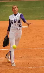 Monika Covington is the first player in Ladyjack history to earn three straight First-Team All-Southland honors