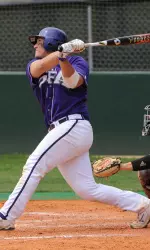 Jarid Scarafiotti hit a three-run homer in Saturday's loss at Lamar.