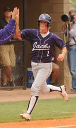 Kendal Harper had a three-run homer in the seventh inning of SFA's 8-7 loss to Texas State Sunday