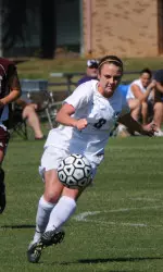 Camille Royer assisted Kylie Louw on SFA's lone goal in Sunday's 3-1 loss at Rice
