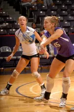 Melissa Miksch had 11 kills against Idaho State and 10 digs vs Drake on Saturday.