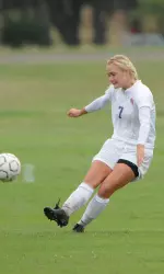 Jordan King set a new school record with two penalty kick goals in the first half of SFA's 3-1 win over Louisiana-Lafayette on Sunday