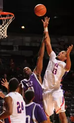 Jordan Glynn had 10 rebounds in SFA's loss at Southeastern Louisiana