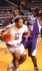 Dion Prewster had a career-high 13 points in SFA's win at UTSA on Saturday