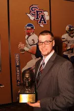 SFA quarterback Jeremy Moses named 2010 Walter Payton Award winner.