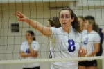 Sabrina Burns had seven kills and four blocks in Thursday's loss at Texas State.