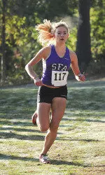 Lauren Smith finished eighth overall on Saturday at the NCAA South Central Regional Cross Country meet.