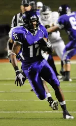 Junior Gralyn Crawford sets school receptions' record Saturday night against Southeastern Louisiana.