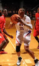 Jereal Scott is averaging 11.5 points per game through SFA's first two games of the year.