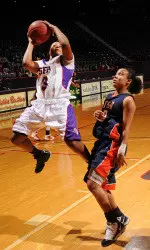 Senior guard Tammara Marion became SFA's all-time leader in career made three-pointers with six made three's Saturday at Southern Miss.