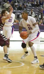 Jereal Scott is second on the team in scoring through four games for SFA.