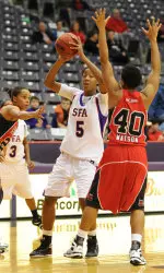 Freshman center Porsha Roberts and the Ladyjacks will look to bounce back from their loss to ASU on Tuesday against Rice at 7 p.m.