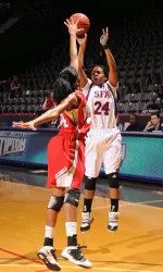 Decreasha Goodner led SFA with 17 points on Saturday at UTSA.