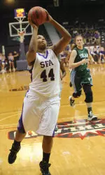 Chantol Drennan finished with 14 points and eight rebounds at Texas State on Wednesday.