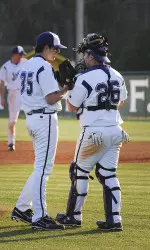 Freshman pitcher Reid Landers tossed 1.1 innings of scoreless relief on Sunday vs UALR.