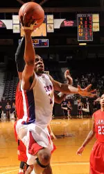 Eddie Williams scored six of his 12 points in the final six minutes of SFA's 60-55 win over Lamar Wednesday
