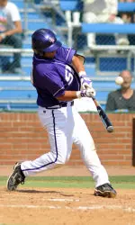 Riley Huble had two hits in Saturday's loss to Northwestern State.