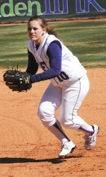 Krista Hallmark went 3-for-3 with three RBI in SFA's one-run loss to Eastern Kentucky on Saturday