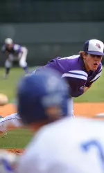 Jared West pitches complete-game shutout Wednesday against UAPB.
