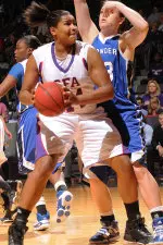 Chantol Drennan had six points and eight rebounds in Saturday's loss at Sam Houston.