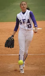 Senior Monika Covington was named Tuesday the Southland Conference Pitcher of the Week