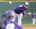 Zack Taylor went to 2-1 on the year with five scoreless innings on Tuesday vs HBU.