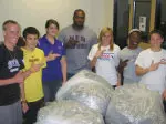 SFA athletes donate nearly 146 pounds of pull tabs to Ronald McDonald House.