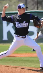 Justin Braddock picked up his third win of the season on Tuesday at Houston Baptist.