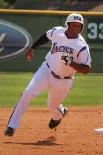 Bryson Myles had two hits and two steals in Saturday's loss to Sam Houston.