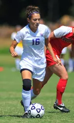 Breanne Vernon scored the first goal of the season for the Ladyjacks in the 79th minute at SMU.