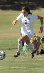 Laura Sadler led SFA with four shots Friday against Tulsa.
