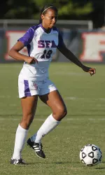 Freshman forward Zuri Prince scored the first goal of her career last weekend.