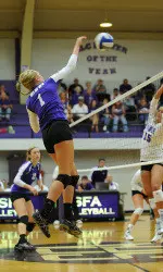 MC Bottles led SFA's comeback win at TAMUCC on Thursday with a match-high 18 kills.