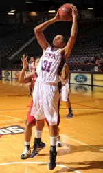 Freshman forward Tierany Henderson and the Ladyjacks will host UCA Wednesday, followed by a road game at UTSA Saturday.
