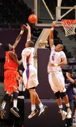 Taylor Smith and Jereal Scott combined for 24 points and 17 rebounds in SFA's win over Sam Houston State.